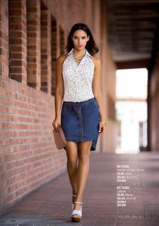 Ref.121302
Vestido en gap y denim
Color: Único
Tallas: XS-S-M-L
$89.990
Ref.101303
Calzado
Color: Blanco
Tallas: 35 A 40
Tacon:9
$99.990
 
