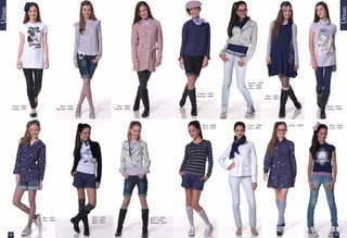 Urban




                                                                                                                                                                                                           Urban
                                                                                                                                        Jaqueta - 15866
                                                                                                                                        Blusa - 15882
                                                                                                                                        Calça - 15850

                                                                                                                   Camisete - 15832
                                                                                                                   Bermuda - 15863                         Blusa - 15881
                                                                                                                                                          Vestido - 15820


          Blusão - 15823                      Blusa - 15821                      Blusa - 15881                                                                                                Blusão - 15816
         Legging - 15833                   Bermuda - 15862                     Casacão - 15897                                                                                                Legging - 15880




                                                                                                                        Blusa - 15828   Casaco - 15843                      Vestido - 15830     Blusa - 15818
                                                                                                                        Short - 15873   Calça - 15850                                           Calça - 15861




                           Bata - 15831                       Bolero - 15841                     Jaqueta - 15866
                           Short - 15865                      Blusa - 15815                      Blusa - 15813
                                                              Short - 15873                      Bermuda - 15862




        40                                                                                                                                                                                            41
 