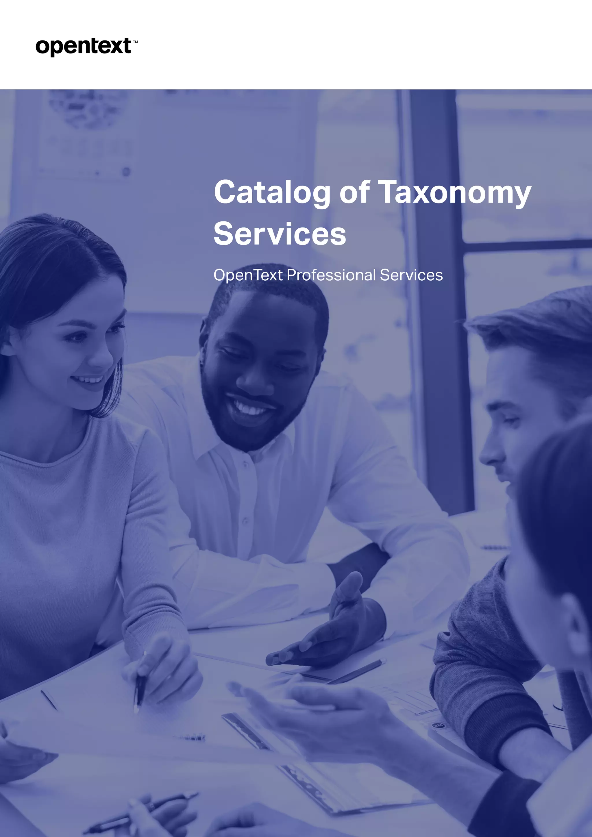 OpenText Taxonomy Catalog & Services PDF