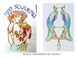 BLOQUE 4 MODERNISMO ART NOVEAU
 