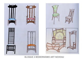 BLOQUE 4 MODERNISMO ART NOVEAU
 