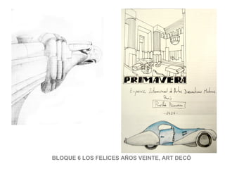 BLOQUE 6 LOS FELICES AÑOS VEINTE, ART DECÓ
 