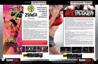 _505 GAMES                                                                                                                _THQ
                                          Zumba Fitness                                                                                                   UFC personal trainer

                                                         ARRIVA DAGLI
                                                         STATI UNITI IL
                                                           FENOMENO
                                                                DANCE
                                                               FITNESS
                                                           MONDIALE!
                                                                                                                               UFC PERSONAL TRAINER METTE A DISPOSIZIONE DEI GIOCATORI UN VASTO ASSORTIMENTO
                                                                                                                               DI EFFICACI E STIMOLANTI ESERCIZI DI ISPIRAZIONE MMA ARTI MARZIALI MISTE , SIA PRE
                                                                                                                               IMPOSTATI CHE PERSONALIZZABILI, PER IL POTENZIAMENTO, PER AUMENTARE LA RESISTENZA
             ZUMBA® FITNESS È IL VIDEOGIOCO UFFICIALE DEL PROGRAMMA DI                                                         E PER BRUCIARE LE CALORIE.
             ALLENAMENTO RIVOLUZIONARIO CHE HA SPOPOLATO NEGLI STATI UNITI E CHE                                               FISSA I TUOI OBIETTIVI PERSONALI E OTTIENI RISULTATI CONCRETI CON UN IMPAREGGIABILE
             HA CREATO UN VERO E PROPRIO FENOMENO INTERNAZIONALE, CON OLTRE 10                                                 PROGRAMMA DI FITNESS PROGETTATO DA ESPERTI ALLENATORI DI MMA E CERTIFICATO DALL’
             MILIONI DI PARTECIPANTI ALLE LEZIONI OGNI SETTIMANA!                                                              UFC E DALLA ACCADEMIA NAZIONALE DI MEDICINA SPORTIVA NASM .
             IL MOTIVO DI QUESTO SUCCESSO? IL PROGRAMMA ZUMBA® TI PERMETTE DI                                                  L’ALLENAMENTO PERSONALIZZATO ED I SUGGERIMENTI DA PARTE DEGLI ALLENATORI MMA
             BALLARE SEXY COREOGRAFIE BASATE SU UN MIX DI RITMI INTERNAZIONALI                                                 SONO STRUTTURATI IN MODO DA MOTIVARE I GIOCATORI, CONDUCENDOLI, ATTRAVERSO
             DAL SAPORE LATINO, ALTERNANDO MOVIMENTI LENTI E VELOCI, PER UN                                                    UNA SERIE DI ROUTINE COMPLETAMENTE PERSONALIZZABILI, AGLI OBBIETTIVI PREFISSATI E
             ALLENAMENTO CHE TI FARÀ PERDERE LA TESTA.                                                                         GRAZIE ALL’UTILISSIMO DIARIO DI ALLENAMENTO SARÀ POSSIBILE TENERE TRACCIA DI TUTTI I
             ZUMBA FITNESS HA CONTRIBUITO AL DIMAGRIMENTO DEI SUOI FAN IN 105 PAESI
             DEL GLOBO, GRAZIE ALLA CARICA DI ENERGIA E ADRENALINA CHE INFONDE IN                                              PROGRESSI.
             CHI LO PRATICA.                                                                                                   INOLTRE, LA MODALITÀ DI GIOCO ULTIMATE TRAINING PERMETTE AI GIOCATORI DI PARTECIPARE
                                                                                                                               A ESERCIZI DI AGILITÀ AD ALTO IMPATTO, CON LA POSSIBILITÀ DI GUADAGNARE PUNTI E
             ZUMBA® FITNESS È IL VIDEOGIOCO PERFETTO PER INIZIARE A SCOLPIRE IL                                                DIVERTIRSI CON GLI AMICI COMPETENDO TRA DI LORO IN MULTIPLAYER.
             PROPRIO CORPO NEL MODO MIGLIORE.
             IL GIOCATORE POTRÀ IMPARARE A PERFEZIONARE BEN NOVE STILI DI DANZA                                                CARATTERISTICHE:
             DIVERSI: SALSA, HIP HOP/ CONGA, MAMBO, MERENGUE, DANZA DEL VENTRE,                                                • PER LA PRIMA VOLTA IN ASSOLUTO, I SEGRETI DEI MIGLIORI LOTTATORI UFC SARANNO RIVELATI
             CALYPSO, REGGAETON, RUMBA, CUMBIA SU 30 TRACCE MUSICALI SENSUALI                                                    SULLA TUA CONSOLE DI GIOCO.
             APPOSITAMENTE COREOGRAFATE PER IL VIDEOGIOCO.                                                                     • INCREMENTA LA TUA FORZA, PERDI PESO E POTENZIATI COME FANNO I PROFESSIONISTI
             NON HA IMPORTANZA QUALE SIA IL LIVELLO DI ABILITÀ, ZUMBA® FITNESS È                                                 SOTTOPONENDOTI AL REGIME SUGGERITO DAI MIGLIORI ALLENATORI UFC
             ACCESSIBILE A TUTTI E SI POTRANNO IMPOSTARE DIVERSI LIVELLI DI SFIDA FINO
             A 4 GIOCATORI E SU PS3 MOVE E XBOX360 KINECT, ONLINE FINO A 8.                                                    • PERSONALIZZA IL TUO ALLENAMENTO SCEGLIENDO TRA 70 ESERCIZI PROFESSIONALI CERTIFICATI
             GRAZIE A MOVIMENTI FACILI E INTUITIVI E AI RITMI COINVOLGENTI DELLA                                               • SCOLPISCI IL TUO CORPO COME QUELLO DI UN ATLETA UFC CON 6 DIVERTENTI ED IMPEGNATIVI
             MUSICA LATINA, TUTTI I FAN DI ZUMBA FITNESS RAGGIUNGONO BENEFICI DI                                                 PROGRAMMI PROFESSIONALI
             LUNGA DURATA VIVENDO L’ESPERIENZA UNICA DI UN’ORA DI ALLENAMENTO                                                  • NAVIGA TRA I MENÙ E TRA I TUOI ALLENAMENTI UTILIZZANDO IL SISTEMA DI CONTROLLO
             CHE PERMETTE DI BRUCIARE CALORIE ED ENERGIZZARE IL CORPO ATTRAVERSO                                                 VOCALE DI KINECT
             MOVIMENTI COREOGRAFICI.                                                                                           • FOCALIZZA SU SPECIFICI OBIETTIVI DI FITNESS MEDIANTE LA COSTRUZIONE DI ROUTINE
                                                                                                                                 PERSONALIZZATE CON FINO A 12 DIVERSI ESERCIZI.
        PER Wii E PS3 MOVE, ALL’INTERNO DELLA CONFEZIONE IN OMAGGIO                                                            • OGNI ROUTINE PERSONALIZZATA PUÒ ANCHE ESSERE MODIFICATA PER AUMENTARE O
     L’ESCLUSIVA CINTURA ZUMBA FITNESS CHE PERMETTE UNA RILEVAZIONE                                                              DIMINUIRE L’INTENSITÀ PRE IMPOSTATA DEL RITMO DI GIOCO, PERMETTENDO AI GIOCATORI DI
               ANCORA PIÙ PRECISA DEL MOVIMENTO DEL BACINO.                                                                      VALORIZZARE APPIENO IL LORO ALLENAMENTO SULLA BASE DELLE PREFERENZE INDIVIDUALI.
                                                                                                                               • RICEVI ULTERIORI INDICAZIONI ED INCORAGGIAMENTI DURANTE TUTTO IL PERCORSO FITNESS,
         MANTENERSI IN FORMA NON È MAI STATO COSÌ DIVERTENTE!                                                                    SCEGLIENDO UN OBIETTIVO E LAVORANDO CON UN ALLENATORE MMA PER UN ALLENAMENTO
                                                                                                                                 PERSONALIZZATO.




                RISPARMIA                 KINECT REQUIRED
               PORTANDOCI                                                                                                    RISPARMIA
                             E49          E49               E49   .98
              IL TUO USATO        .98              .98                                                                      PORTANDOCI    MOVE REQUIRED    KINECT REQUIRED
                                                                                                                           IL TUO USATO

                                                                                                                                          E69.98          E69.98             E59.98
76                                                                                                                                                                                                                       77
                                                                                         _GARANTIAMO LA TUA SODDISFAZIONE SULL’ACQUISTO. Non sei soddisfatto del
          Garantiamo prezzi competitivi                                                    tuo acquisto? Avrai 24 ore di tempo per cambiarlo con altri prodotti.
 