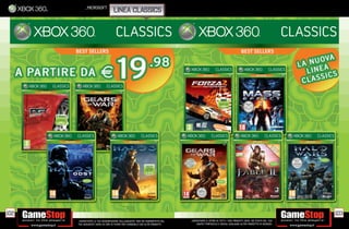 _microsoft
                                   linea classics




102                                                                                                                                                       103
      _GARANTIAMO LA TUA SODDISFAZIONE SULL’ACQUISTO. Non sei soddisfatto del   _GARANTIAMO IL RITIRO DI TUTTI I TUOI PRODOTTI USATI. SEI STUFO DEL TUO
      tuo acquisto? Avrai 24 ore di tempo per cambiarlo con altri prodotti.         USATO? PORTACELO E SCEGLI QUALSIASI ALTRO PRODOTTO IN NEGOZIO.
 