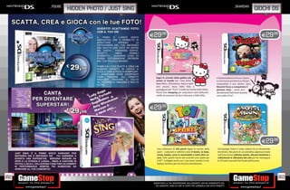 _pqube                                                                                                         _shardan
               hidden photo / just sing                                                                                         giochi ds



                                          E29.98                                                                                  E29.98




                                          E29.98




                                                                                                                                  E29.98




162                                                                                                                                     163
                                           _GARANTIAMO LA TUA SODDISFAZIONE SULL’ACQUISTO. Non sei soddisfatto del
                                             tuo acquisto? Avrai 24 ore di tempo per cambiarlo con altri prodotti.
 