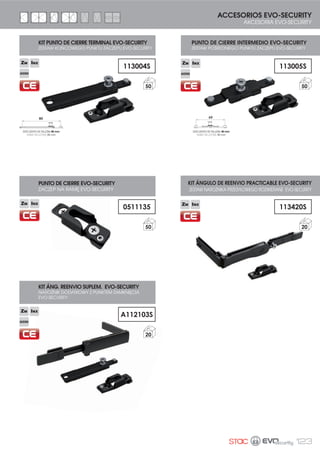 OSCILOBATIENTE Y PRACTICABLE
OKIEN UCHYLNO-ROZWIERANYCH
I ROZWIERANYCH.
KIT BASE OSCILOBATIENTE CIERRE AL INVERSOR
ZESTAW PODSTAWOWY DO OKIEN UCHYL.-ROZW. ZAMKNIĘCIE
NA SŁUPKU EVO-SOFT
KIT BASE OSCILOBATIENTE CIERRE AL MARCO
ZESTAW PODSTAWOWY DO OKIEN UCHYL.-ROZW. ZAMKNIĘCIE
NA RAMIE EVO-SOFT
KIT BASE OSCILOBATIENTE MANIOBRA LÓGICA
ZESTAW PODSTAWOWY DO OKIEN UCHYL.-ROZW. Z SYSTEMEM
ZAMYKANIA „UCHYLENIE PRZEZ ROZWARCIEM” EVO-SOFT
ACCESORIOS
AKCESORIA
CONFIGURACIONES PRACTICABLE
ZESTAWIENIA OKIEN ROZWIERANYCH EVO-SOFT
CONFIGURACIONES OSCILOBATIENTE
ZESTAWIENIA OKIEN UCHYLNO-ROZWIERANYCH EVO-SOFT
6
 