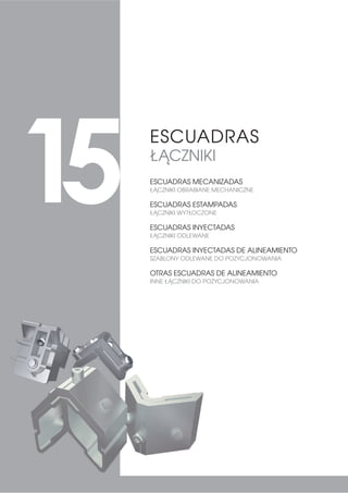 198 CORREDERA | PRZESUWNE
22,10
6,00
37,85
12,10
4,00
2,50
12,05
10,48
10,00
6,00
33,90
22,10
12,10
3,50
2,50
6,00
37,85
22,10
12,10
3,00
3,75
2,50
18,50
25,40
5,75 7,00
23,50
25,40
5,75 12,00
45,85
12,10
22,10
6,00
2,50
4,00
12,05
10,48
10,00
12,10
6,00
40,00
22,10
2,50
3,50
27,50
6,00
22,10
10,35
3,50
6,85
03027
Zamak
0301902
Zamak
03007
Acero inox.
03019
Zamak
03032
Zamak
Zamak
03031
Acero inox.
03048
Zamak
03003
Zamak
22,4
6,30
46,40
12,3
5,30
36
10,30
12,10
22,10
22,10
6
4
12,10
6
37
03071
Acero inox.
03072
Acero inox.
03078
Acero inox.
12,10
33,90
22,20
4,5
2,50
03069
Acero inox.
22,10
12,10
4,50
27,00
4,50
2,50
03070
Acero inox.
12,10
2,50
2,50
2,50
2,00
5,50
14,00
15,00
7,00
13,5
2,50
8
40
12,25
22,4
6,30
03083
Acero inox.
2,00
38,00
2,50
22,10
6,00
12,10
26,28
03051
Acero inox.
2,50
32,50
4,00
12,10
4,50
21,5
03084
Acero inox.
0503085
8
17,70
25,40
6,0212,05
8,05
Elementos de cierre de las corre-
deras.
CARACTERÍSTICAS TÉCNICAS:
Ganchos válidos para los tres
tipos de cierres: Fénix, Fénix
Mini y Draco.
Se adaptan a múltiples series
correderas tradicionales o
perimetrales.
GANCHOS
HAKI
Elementy zaczepu do okien prze-
suwnych.
CECHY TECHNICZNE:
Haki stosowane do zamków:
Fénix, Draco Max i Draco Line.
Dostosowane do wielu rodzaju
okien przesuwnych i różnych
profili.
ZnalStal nierdzewna Znal
Stal nierdzewna
Znal
Znal
Stal nierdzewna
Stal nierdzewna
Stal nierdzewna
Stal nierdzewnaStal nierdzewna
Stal nierdzewna
Znal
Stal nierdzewna Stal nierdzewna
Znal
Znal
 