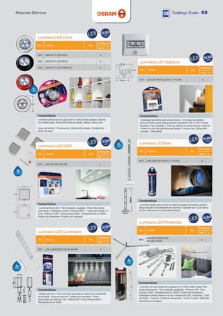 Materiais Elétricos   Catálogo Exata - 60
 