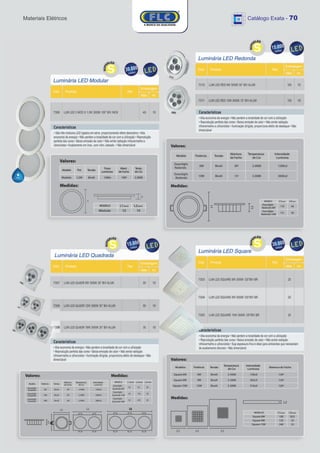 Materiais Elétricos   Catálogo Exata - 70
 