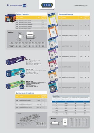 71 - Catálogo Exata   Materiais Elétricos
 