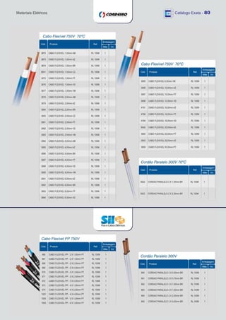 Materiais Elétricos   Catálogo Exata - 80
 