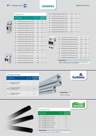 81 - Catálogo Exata   Materiais Elétricos
 