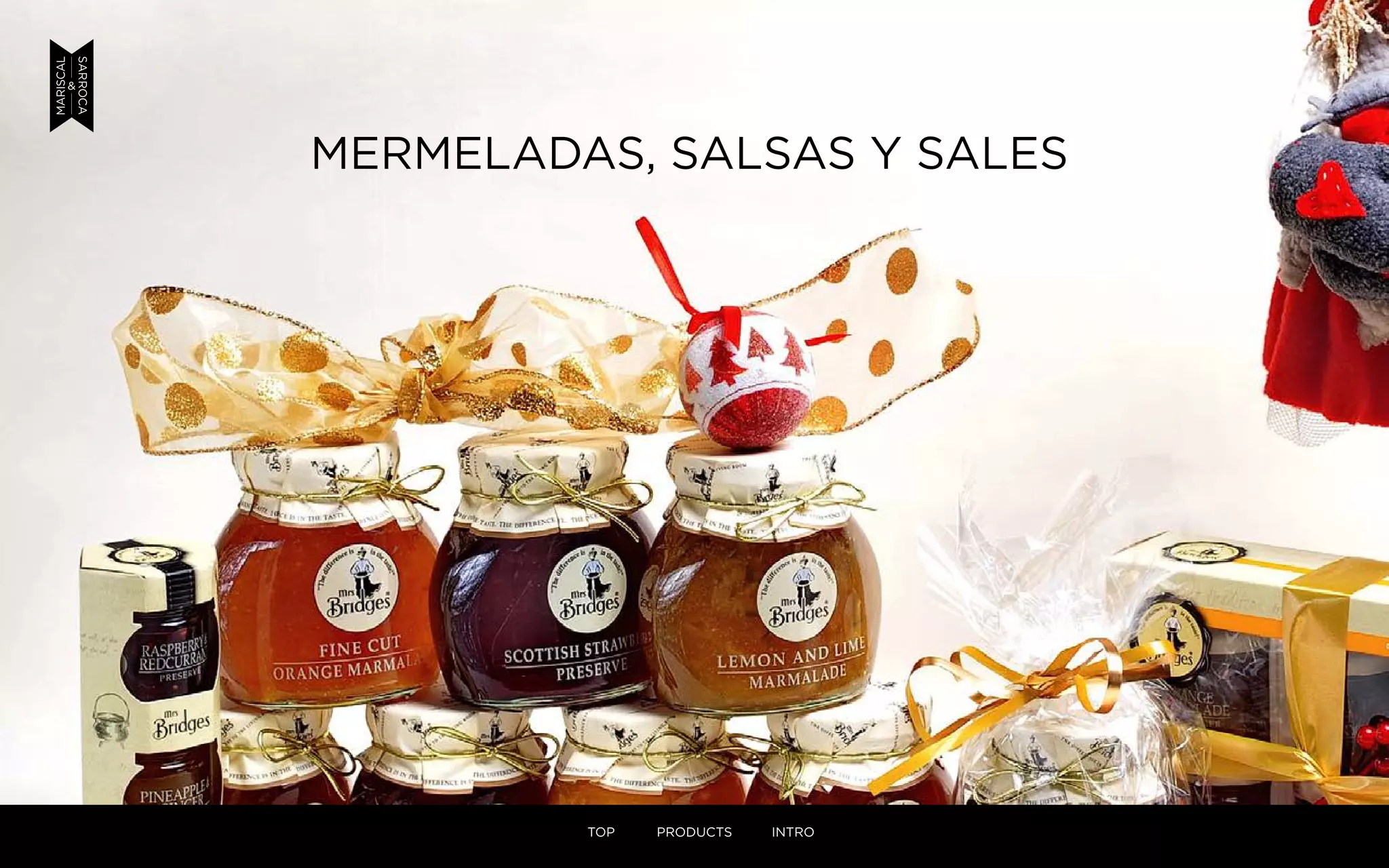 MERMELADAS, SALSAS Y SALES
TOP PRODUCTS INTRO
 