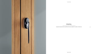 27
Bespoke Windows
26
Lines & Styles
MINIMAL
Squared, essential lines for aesthetics that are suitable for modern architecture.
 