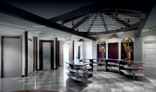 SHOWROOM
LEGNANO
From producer to consumer.
When in the 1980’s the company moved from
its historical headquarters in Via Madonnina
del Grappa to nearby Via Ronchi 74, part of the
new venue was wisely made into a showroom, to
display the fixtures produced in the same plant.
Over the years, Gorlini has grown expanding its
range by including commercial products.
In addition to the fixtures it manufactures itself,
Gorlini also offers inner doors, armoured doors,
and various complements.
Our showroom has remained the same: we have
decided to maintain its original look, a witness of
the company’s significant switch from workshop
to industry.
 