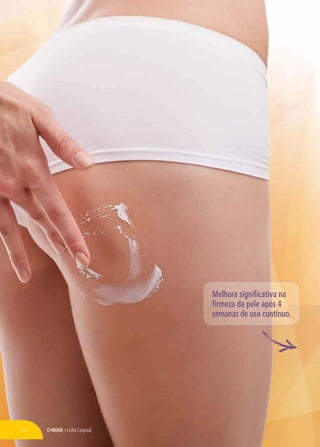 Linha Corporal
Melhora significativa na
firmeza da pele após 4
semanas de uso contínuo.
52
 