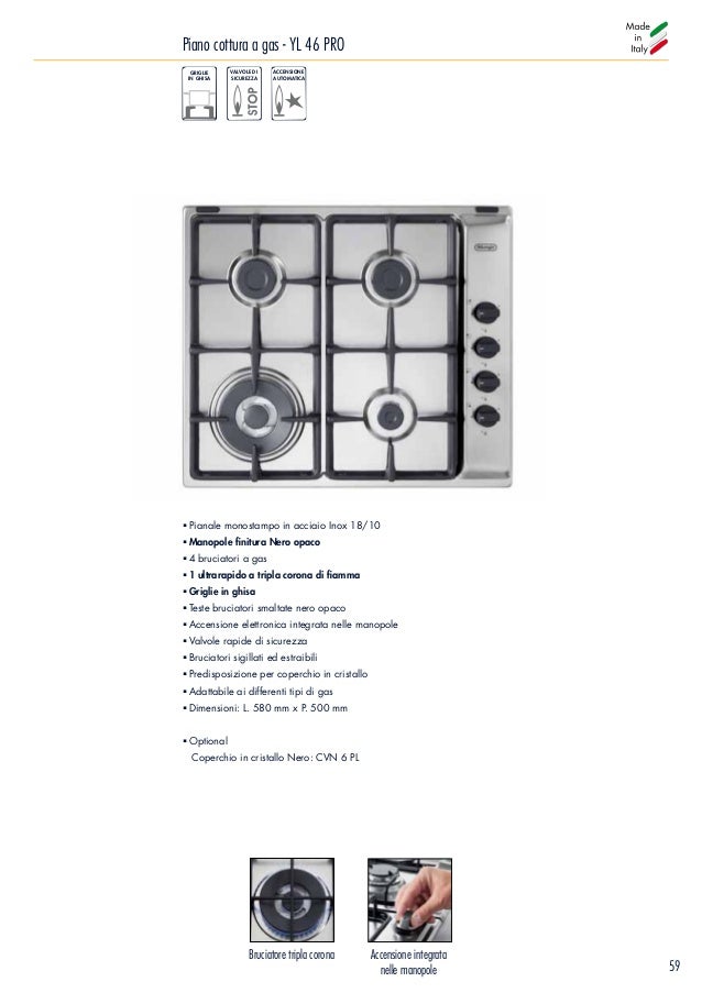 PROMO COPERCHIO IN CRISTALLO DA 60CM DE LONGHI CVB 6 PF COLORE BIANCO