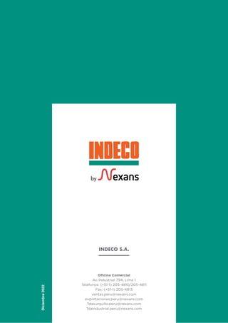 CATALOGO GENERAL CABLES ELECTRICOS INDECO | PDF