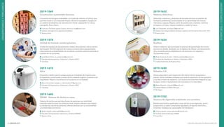 INNOVAR 2019 CONCURSO NACIONAL DE INNOVACIONES208 209
2019-1569
Construccion sustentable biomasa
Innovación tecnológica sustentable, sin huella de carbono ni hídrica, que
permite construir con avanzado diseño, eficiencia energética, basado en
un sistema biodinámico de reproducción fractal, respetando la cultura,
topografía, flora y fauna.
	Francisco De Paula Ugarte Cuenca: francisco.unaj@gmail.com
	 Instituto de Ingeniería y Agronomía (UNAJ)
	 Buenos Aires
2019-1578
Unidad de traslado intrahospitalario
Unidad de traslado de equipamiento médico de pacientes críticos dentro
del hospital. Permite disponer de manera correcta dicho equipamiento,
reduciendo las probabilidades de accidente y eventos adversos durante el
traslado de los pacientes.
	José María Pintos: d.i.josepintos@gmail.com
	 Facultad de Arquitectura, Urbanismo y Diseño (UNC)
	Córdoba
2019-1610
Alive
Dispositivo médico para la preservación en el traslado de órganos para
el trasplante, conservando a través de frío material orgánico próximo a ser
implantado. Mejora y da eficiencia a la práctica en su traslado.
	Rocío Fernández Castagno: rofernandezc37@gmail.com
	 Facultad de Arquitectura, Urbanismo y Diseño (UNC)
	Córdoba
2019-1640
CESAR - Sistema de ducha en cama
Sistema de ducha que permite el aseo de personas con movilidad
reducida sobre la cama. Un producto local, simple y efectivo que mejora
la calidad de vida de las personas, diferenciándose por su universalidad
y accesibilidad económica.
	Belén Viglietti: belenviglietti@gmail.com
	 Facultad de Arquitectura Urbanismo y Diseño (UNMdP)
	 Buenos Aires
2019-1652
Tableros didácticos
Destinado a alumnos y docentes de escuelas técnicas e institutos de
formación profesional, los acompaña en su aprendizaje de manera
interactiva y segura. Mejora costos de producción y traslado, optimiza
el espacio y el peso, mejora la estética y resalta la marca.
	Luis Chazarreta: luischaza12@gmail.com
	 Instituto Tecnológico Beltrán (Instituto Superior de Formación Técnica N° 197)
	 Buenos Aires
2019-1654
Braillear
Sistema didáctico que acompaña el proceso de aprendizaje de la lecto-
escritura en Braille, diseñado con el objetivo de ofrecer una herramienta
útil y accesible para la alfabetización de personas con ceguera y
discapacidad visual.
	María Florencia Di Salvo: mflorenciadisalvo@gmail.com
	 Facultad de Arquitectura, Diseño y Urbanismo (UBA)
	 Ciudad Autónoma de Buenos Aires
2019-1680
Robotino 2.0
Drone subacuático para inspección del interior de los recipientes a
presión de las centrales nucleares que evita la exposición de los operarios
a los altos niveles de radiación. Con sistema de propulsión basado en jets
de agua, similar a la propulsión de los pulpos en la naturaleza.
	Matías Robador: robador88@gmail.com
	 Instituto Balseiro (CNEA-UNCuyo)
	 Río Negro
2019-1702
Gaseosa de algarroba endulzada con sucralosa
Bebida analcohólica gasificada, a base de harina de algarroba, que le
proporciona un sabor sumamente agradable y le aporta vitaminas y
minerales. Satisface las necesidades de hidratación.
	Johanna Bordin: johannabordin@hotmail.com
	 Facultad de Bromatología (UNER)
	 Entre Ríos
UNIVERSITARIOSYTERCIARIOS
UNIVERSITARIOSYTERCIARIOS
 