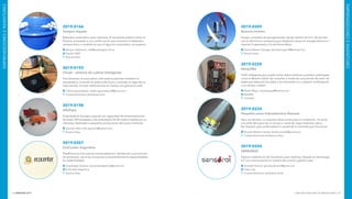 INNOVAR 2019 CONCURSO NACIONAL DE INNOVACIONES134 135
EMPRENDEDORESEINVENTORES
EMPRENDEDORESEINVENTORES
2019-0209
Buenos vientos
Equipo completo de aerogenerador de eje vertical de 6 m2
de barrido
con la electrónica necesaria para abastecer zonas sin energía eléctrica o
inyectar lo generado a la red domiciliaria.
	Daniel Alberto Osinaga: danielosinaga18@hotmail.com
	 Buenos Aires
2019-0220
Sleep2Bit
Textil inteligente que puede tomar datos médicos y predecir patologías,
como la Muerte Súbita del Lactante, a través de una prenda de vestir de
bebé que adquiere los datos y los transmite a su cuidador vía Bluetooth
a un celular o tablet.
	Martín Moya: martinpmoya@hotmail.com
	Beat2Bit
	Córdoba
2019-0234
Pequeña usina hidroeléctrica flotante
Para uso familiar, no requiere obras civiles para su instalación. Se ancla
a la orilla del cauce de un arroyo o canal de riego mediante cabos.
No requiere gran profundidad ni caudal de la corriente para funcionar.
	Ricardo Roberto Lembo: lembo.ricardo@gmail.com
	 Ciudad Autónoma de Buenos Aires
2019-0250
SENSORAT
Sistema inalámbrico de monitoreo para roedores. Basado en tecnología
IoT con sincronización en sistema de control y gestión web.
	Gonzalo Ferrario: gonzalo.ferrario@gmail.com
	Clean City
	 Ciudad Autónoma de Buenos Aires
2019-0166
Semper Aquam
Bebedero automático para mascotas. El recipiente plástico tiene un
flotante conectado a una canilla con lo que mantiene el bebedero
siempre lleno, a medida de que el agua es consumida o se evapora.
	Mariano Delbuono: info@estudiogyd.com.ar
	Estudio G&D
	 Buenos Aires
2019-0193
Chaak - sistema de cultivo inteligente
Para fomentar el autocultivo, este sistema permite mantener la
temperatura, controlar el sistema de luces y controlar el riego de un
área cerrada. Incluye notificaciones en tiempo vía aplicación web.
	Calixto Aguerrebere: calixto.aguerrebere2@gmail.com
	 Ciudad Autónoma de Buenos Aires
2019-0198
SiloPapa
Embolsadora de papa a granel con capacidad de almacenamiento
de hasta 180 toneladas y de embolsado de 40 metros lineales en un
silobolsa; destinada a pequeños productores del sector hortícola.
	Germán Villar: villar_german@hotmail.com
	 Buenos Aires
2019-0207
EcoCenter Argentina
Plataforma on-line para la comercialización, distribución y promoción
de productos, servicios, proyectos y emprendimientos especializados
en sostenibilidad.
	Guadalupe Campos: ecocenterargentina@gmail.com
	EcoCenter Argentina
	 Buenos Aires
 