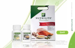 31
$649
Permiso de Publicidad
COFEPRIS: 133300201A1623
Este producto no es
medicamento, haz deporte.
SUPLEMENTOSALIMENTICIOS
 