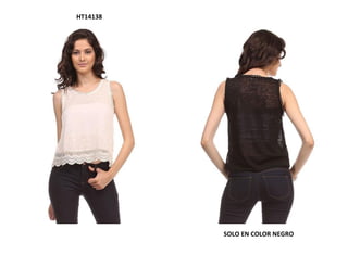 HT14138
SOLO EN COLOR NEGRO
 