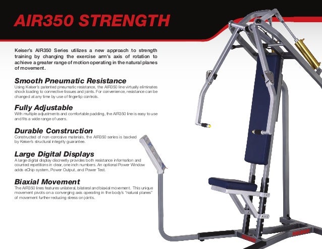 keiser pneumatic exercise equipment