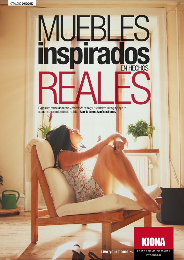 Kiona. catálogo colección 2012. muebles y decoración.