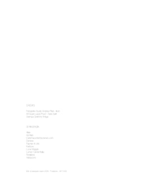 CREDITS

Fotografia Studio Andrea Pitari - Ikon
Art buyer Laura Pozzi - Sara Sarli
Stampa Grafiche Antiga



SI RINGRAZIA

Alias
Archlab
Carismacontemporaneo.com
Danese
Figurae di Jds
Karboxx
Lucia Maggio
Lumen Center Italia
Rotaliana
Viabizzuno




finito di stampare marzo 2008, 1ª edizione - 9511509
 