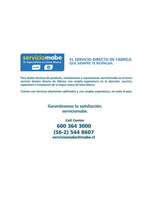 Catálogo Mabe | PDF