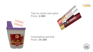 Tubo de snacks para gatos
Precio: 2.500
Contenedores pet food
Precio: 24.200
 