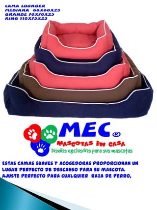 Estas camas suaves y acogedoras proporcionan un lugar perfecto de descanso para su mascota.Ajuste perfecto para cualquier  raza de perro, 