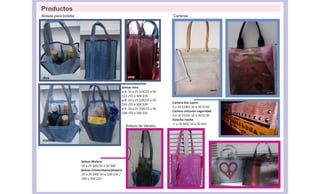Catalogo menor y mayor bolsos la lona Reciclados