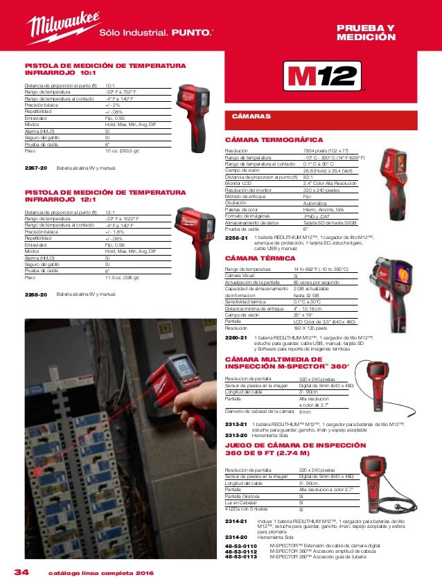 Catalogo milwaukee 2016