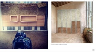 Montaje en pared con perfiles metálicos
 