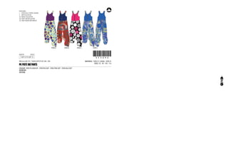 CODE
REGULAR FIT, TWIN RIPSTOP, 8K / 8K
1-SEP-13/15-SEP-13 !353090!353090
MATERIAL: 100% PL / LINING: 100% PL
SIZES: 92 - 98 - 104 - 116
PK PISTE BIB PANTS
COLOUR: 2900 YELLOW AOP - 3900 RED AOP - 4900 PINK AOP - 5900 BLUE AOP
ARTWORK:
PATTERN:
FEATURES:
1	 CRITICALLY TAPED SEAMS
2	ARTICULATION
32	 WAIST ADJUSTER
34	 PANT SNOW GAITER
35	 PANT REINFORCEMENT
	 2900 A	 3900 A	 4900 C	 5900 C
37
 