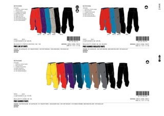 79
CODE
REGULAR FIT, DOBBY, 8K / 8K, 40GMRS
15-SEP-13/30-SEP-13 !353005!353005
MATERIAL: 100% PL / LINING: 100% PL
SIZES: XS - S - M - L - XL - XXL
PMEX HAMMER INSULATED PANTS
COLOUR: 3013 ALPHAL RED - 5047 DEEP DRESDEN - 8002 NEW STEEL GREY - 9010 BLACK OUT
ARTWORK:
PATTERN:
FEATURES:
1 CRITICALLY TAPED SEAMS
2 ARTICULATION
9 CONNECTOR SYSTEM
32 WAIST ADJUSTER
34 PANT SNOW GAITER
35 PANT REINFORCEMENT
3013 5047 C 8002 A 9010
RECTIFICATION:
€ 129,95
CODE
RELAXED FIT, STRETCH HEATHER, 10K / 10K
15-SEP-13/30-SEP-13 !353004!353004
MATERIAL: 100%PL / LINING: 100% PL
SIZES: XS - S - M - L - XL - XXL
PMEX LINE UP PANTS
COLOUR: 3013 ALPHAL RED - 4511 MIGHTY PURPLE - 5047 DEEP DRESDEN - 7500 CHINO BEIGE - 9010 BLACK OUT
ARTWORK:
PATTERN:
FEATURES:
1 CRITICALLY TAPED SEAMS
2 ARTICULATION
9 CONNECTOR SYSTEM
21 WATERPROOF ZIPPER
32 WAIST ADJUSTER
33 INNER LEG VENT
34 PANT SNOW GAITER
35 PANT REINFORCEMENT
36 BOTTOM MAXIMIZER
RECTIFICATION:
3013 A 4511 5047 A 7500 B 9010 C
€ 149,95
CODE
REGULAR FIT, DOBBY, 8K / 8K
15-SEP-13/30-SEP-13 !353006!353006
MATERIAL: 100% PL / LINING: 100% PL
SIZES: XS - S - M - L - XL - XXL
PMEX HAMMER PANTS
COLOUR: 1500 PURE YELLOW - 3013 ALPHAL RED - 4511 MIGHTY PURPLE - 5046 ATLANTIC BLUE - 5047 DEEP DRESDEN - 7014 TOBACCO BROWN - 8002 NEW STEEL GREY - 9010 BLACK OUT
ARTWORK:
PATTERN:
FEATURES:
1 CRITICALLY TAPED SEAMS
2 ARTICULATION
9 CONNECTOR SYSTEM
32 WAIST ADJUSTER
34 PANT SNOW GAITER
35 PANT REINFORCEMENT
1500 A 3013 B 4511 A 5046 5047 A 7014 8002 9010 C
€ 119,95
RECTIFICATION:
EXPLORE
9103856 9103857 9103860 9103863
 