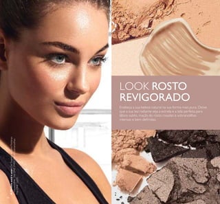 88
LOOK ROSTO
REVIGORADO
Enalteça a sua beleza natural na sua forma mais pura. Deixe
que a sua tez radiante seja a estrela e a tela perfeita para
lábios subtis, maçãs do rosto rosadas e sobrancelhas
intensas e bem deinidas.
AModeloestáausar:GelSuavizanteparaPestanas
eSobrancelhasTheONE31490,KitdeSobrancelhas
TheONE32031.
 