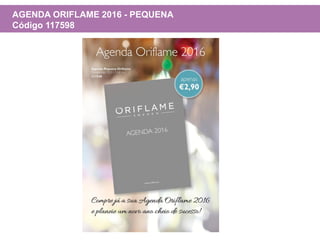 AGENDA ORIFLAME 2016 - PEQUENA
Código 117598
 