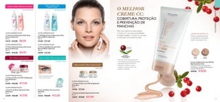 82 83
  Leite de Limpeza para Pele Seca/
Sensível Optimals
200 ml.
25210 €15,00 €8,95
  Tónico Suavizante para Pele Seca/
Sensível Optimals
200 ml.
26001 €15,00 €8,95
Descubra a linha Optimals para 3X
mais proteção antioxidante! Com ativo
patenteado LINGON 50:50TM,
neutraliza os efeitos dos danos
oxidativos, tornando a pele mais
saudável e resistente.
PATENTE
MUNDIALMENTE
EXCLUSIVA
CUIDADOSDOROSTO
  Creme de Dia com FPS 20 Optimals
Even Out
50 ml.
25206 €27,00
  Creme de Noite Optimals Even Out
50 ml.
25207 €27,00 €17,95
 ﻿Creme de Olhos Ver para Crer
Optimals
15 ml.
25264 €20,00 €12,95
VER PARA CRER
Olhos revigorados, papos
e olheiras atenuados
OXYGEN BOOST
ÚLTIMA APRESENTAÇÃO
ÚLTIMA APRESENTAÇÃO
ÚLTIMA APRESENTAÇÃO
ÚLTIMA APRESENTAÇÃO
ÚLTIMA APRESENTAÇÃO
ÚLTIMA APRESENTAÇÃO
EVEN OUT
Todas as idades |Todos os tipos de pele
VITAL DEFINITION
50+ |Todos os tipos de pele
Todas as idades | Pele seca e sensível
Todas as idades |Todos os tipos de pele
  Gel/Espuma de Limpeza para Pele
Normal/Mista Optimals
200 ml.
25260 €15,00
  Tónico Equilibrante para Pele
Normal/Mista Optimals
200 ml.
26000 €15,00
OXYGEN BOOST
  Creme de Dia com FPS 10 Optimals
Vital Definition
50 ml.
25208 €26,00 €17,95
  Creme de Noite Optimals Vital
Definition
50 ml.
25209 €26,00 €17,95
CREME DE ROSTO CC
Disfarça instantaneamente
as imperfeições, suavizando
a pele e iluminando a tez
 ﻿Creme de Rosto CC com FPS 20
Optimals Even Out
Creme CC 9 em 1 para cobertura
instantânea e redução da formação de
manchas. FPS 20. 50 ml.
€28,00 €18,95
30346
Light
30347
Medium
O MELHOR
CREME CC:
COBERTURA, PROTEÇÃO
E PREVENÇÃO DE
MANCHAS
Para uma cobertura suave, aplique
o Creme CC nas zonas avermelhadas
ou baças. Espalhe o Creme CC em todo
o rosto para uma cobertura total.
   


 
Todas as idades | Pele
normal a mista
ÚLTIMA APRESENTAÇÃO
 