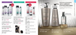 112 113
  Condicionador Ultimate Repair HairX
200 ml.
32999 €8,00
  Condicionador Advanced TimeResist
HairX
Condicionador para cabelo envelhecido, que confere
hidratação intensa, ajudando a desembaraçar nós e
aumentar a maleabilidade. 150 ml.
31393 €10,00 €6,95
  Sérum Advanced TimeResist HairX
Sérum leave-in para cabelo envelhecido que nutre
enquanto ajuda o cabelo enfraquecido a resistir aos
efeitos do tempo*
. 30 ml.
31276 €15,00 €9,95
  Champô Ultimate Repair HairX
250 ml.
32998 €8,00
  Máscara Capilar Ultimate Repair HairX
200 ml.
33000 €11,00
  Champô Seco Mais Volume HairX
Um champô seco que absorve a oleosidade e
refresca o cabelo entre as lavagens regulares, ao
mesmo tempo que lhe confere volume. 150 ml.
26676 €10,00 €6,95
  Champô Mais Volume HairX
Um champô leve que limpa delicadamente o cabelo
ao mesmo tempo que adiciona corpo ao cabelo
liso. 250 ml.
26670 €8,00 €5,95
  Champô Puro Equilíbrio HairX
Champô transparente que deixa o cabelo e couro
cabeludo limpos, reequilibrados e limpos durante
mais tempo. 250 ml.
30064 €8,00 €5,95
  Condicionador Leave-In Mais Volume
HairX
Um condicionador leave-in que ajuda a pentear o
cabelo ao mesmo tempo que adiciona volume.
150 ml.
26675 €8,00 €5,95
  Champô Protetor de Coloração HairX
400 ml.
30180 €10,00 €6,95
  Champô Seco Puro Equilíbrio HairX
Um champô seco que reduz instantaneamente a
aparência de cabelo oleoso e ajuda a refrescar o
couro cabeludo. 150 ml.
30065 €10,00 €6,95
  Champô Advanced TimeResist HairX
Um champô que oferece vitalidade e preenchimento
ao cabelo envelhecido, para um aspeto mais
rejuvenescido. 200 ml.
31275 €10,00 €6,95
CUIDADOSDOCORPOECAPILARES
PARA O CABELO FINO
CUIDADO PURIFICANTE PARA
O CABELO OLEOSO
PARA O CABELO PINTADO
*
Autoavaliação realizada por 82 mulheres com mais
de 40 anos, que usaram o champô, condicionador e sérum
CHAMPÔ
O cabelo envelhecido
recupera o seu corpo
e brilho
SÉRUM Ajuda o cabelo
enfraquecido e danificado a
resistir aos efeitos do tempo
  Condicionador Protetor de Coloração
HairX
200 ml.
26672 €8,00
  Tratamento Leave-In Protetor de
Coloração HairX
150 ml.
26677 €11,00
  Champô Mais Volume HairX
Champô leve com Complexo Ceramidas que limpa
suavemente e confere flexibilidade e volume ao
cabelo sem vida. 400 ml.
30179 €10,00
CONDICIONADOR
Fortalece a fibra capilar,
promovendo o volume As propriedades suavizante e purificante do
6-GINGEROL ajudam a manter o couro cabeludo
saudável e nutrido.
DEVOLVAAVITALIDADE
AO CABELO
ENVELHECIDO
TAMANHO
JUMBO!
400 ML
TAMANHO
JUMBO!
400 ML














 