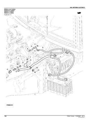 040 SISTEMA ELETRICO
Battery and Cables
Batterie et câbles
Bateria e Cabos
Batería y cables
PUBM1901 A.1
192 7225J Tractor PC8506P (D.1)
ST731317(A.1)
 