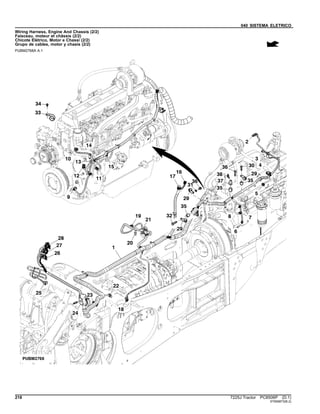040 SISTEMA ELETRICO
Wiring Harness, Engine And Chassis (2/2)
Faisceau, moteur et châssis (2/2)
Chicote Elétrico, Motor e Chassi (2/2)
Grupo de cables, motor y chasis (2/2)
PUBM2768A A.1
218 7225J Tractor PC8506P (D.1)
ST695873(B.2)
 