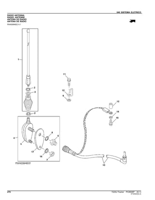 040 SISTEMA ELETRICO
RADIO ANTENNA
RADIO, ANTENNE
ANTENA DO RADIO
ANTENA DE RADIO
RXA0084822 A.1
270 7225J Tractor PC8506P (D.1)
ST345023(A.2)
 