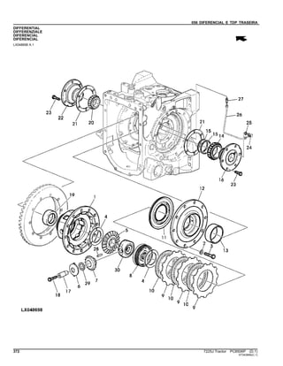 056 DIFERENCIAL E TDP TRASEIRA
DIFFERENTIAL
DIFFERENZIALE
DIFERENCIAL
DIFERENCIAL
LX048698 A.1
372 7225J Tractor PC8506P (D.1)
ST343846(C.1)
 
