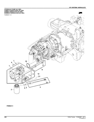 070 SISTEMA HIDRAULICO
HYDRAULIC PUMP (63 CM3)
POMPE HYDRAULIQUE (63 CM3)
BOMBA HIDRAULICA (63 CM3)
BOMBAS HIDRAULICAS (63 CM3)
PUBM2011 A.1
450 7225J Tractor PC8506P (D.1)
ST343885(A.2)
 