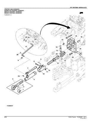070 SISTEMA HIDRAULICO
CENTER LINK (6350KGF)
BARRE DE POUSSEE (6350KGF)
BRACO CENTRAL (6350KGF)
BRAZO CENTRAL (6350KGF)
PUBM2007 A.1
474 7225J Tractor PC8506P (D.1)
ST345132(B.1)
 
