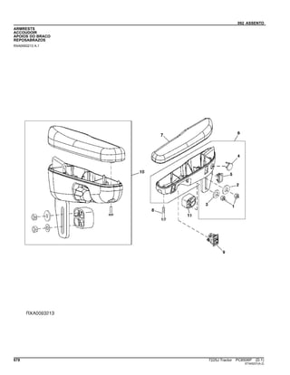 092 ASSENTO
ARMRESTS
ACCOUDOIR
APOIOS DO BRACO
REPOSABRAZOS
RXA0093213 A.1
678 7225J Tractor PC8506P (D.1)
ST345231(A.2)
 