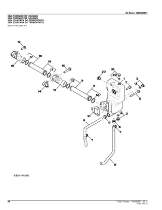 20 Motor 6068HBM01
3926 THERMOSTAT HOUSING
3926 THERMOSTAT HOUSING
3926 (CARCACA DO TERMOSTATO)
3926 (CARCASA DE TERMOSTATO)
RE531514PCDB02 A.1
98 7225J Tractor PC8506P (D.1)
ST397123(A.1)
 
