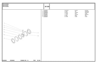 EE20Z002
039400N2
1
2
3
4
5
6
7
023485R1
023483R1
023484R2
040752P1
023486R1
023487R1
023488R1
3
3
3
1
1
2
2
BLOCK BLOQUE
PIN PASADOR
SPRING RESORTE
HUB CUBO
SLEEVE MANCHA
RING ARO
CONE CONO
BLOCO
PINO
MOLA
CUBO
LUVA
ANEL
CONE
C026502 E03 12/05
(1)
25 235
Sincronizada
Syncromesh
Sincronizada
25 235
-
Menu Símbolos
 